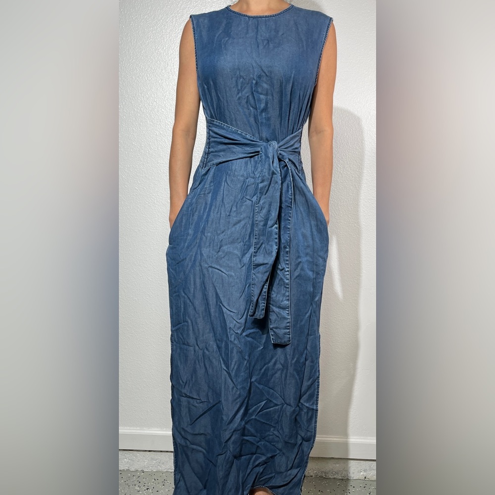 Jean maxi dress from Zara